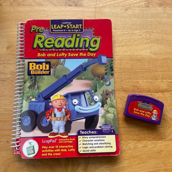Leapfrog Other - LeapFrog LeapPad Bob the Builder Pre-Reading Book and Cartridge Set 30240